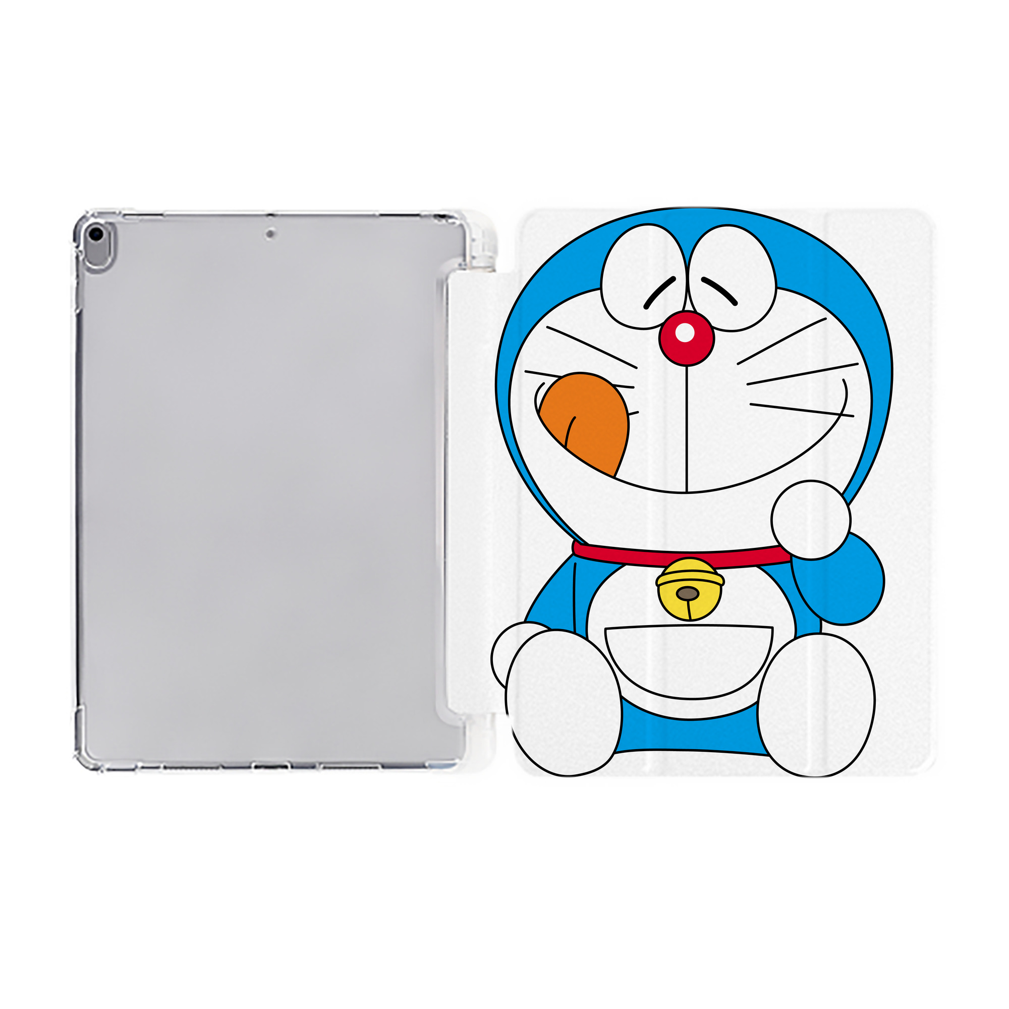 （画像用） ドラえもん Doraemon IPad ケース ペン収納付き 三つ折りスタンド PUレザー×シリコン 対応機種9.5/10.5/10.9インチ